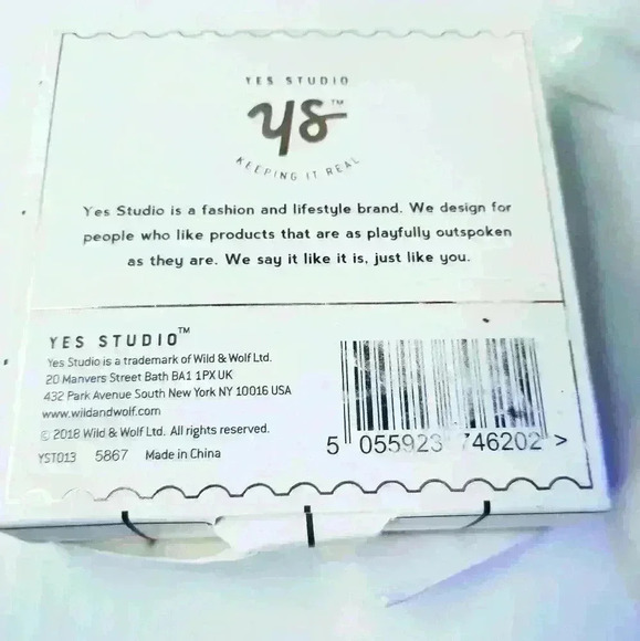 Yes Studio YS White with Rose Gold Tone Pocket Mirror - Picture 12 of 13